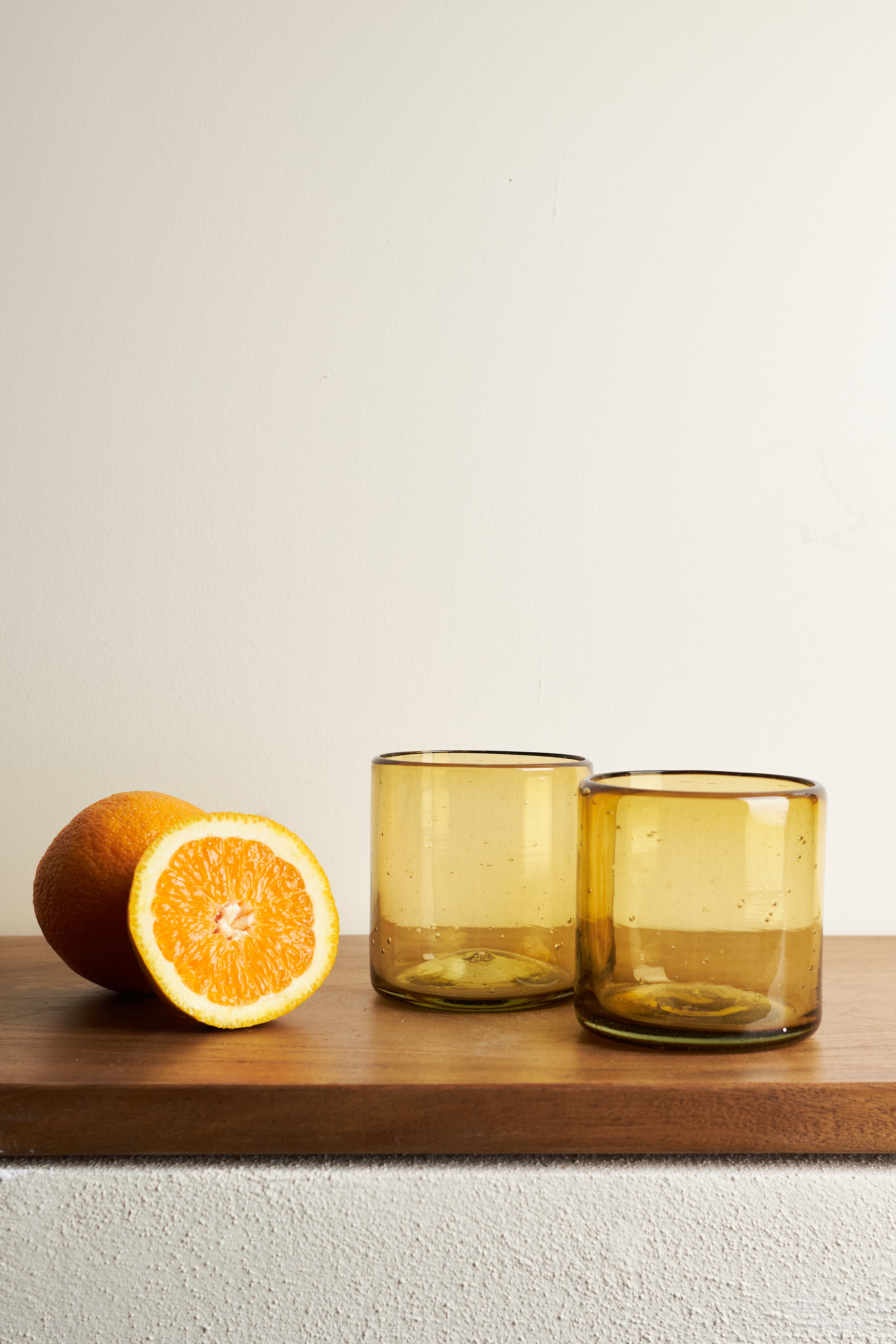 Vasos vidrio soplado